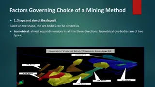 Factors Influencing Mining Method Selection