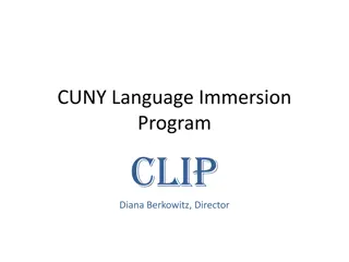 CUNY Language Immersion vs. CUNY Start Programs