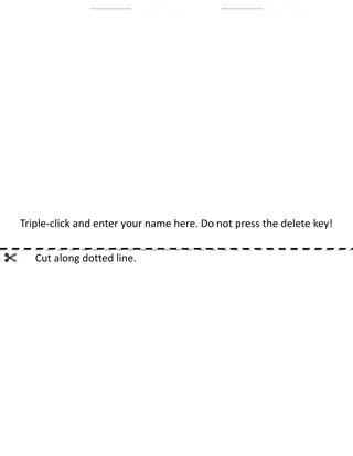 Triple-Click and Enter Your Name Here - Interactive Activity