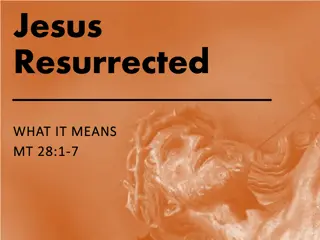 Insights on Jesus' Resurrection and Its Meaning