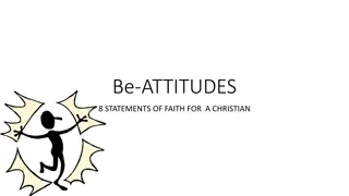 The Beatitudes: Statements of Faith for Christians