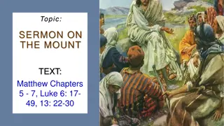 Insights from the Sermon on the Mount