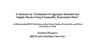 Estimation of Aggregate Demand and Supply Shocks Using Commodity Transaction Data