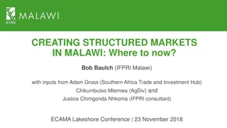 Structured Markets in Malawi: Maximizing Agricultural Exchanges