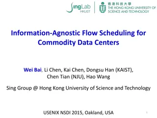 Information-Agnostic Flow Scheduling: Minimizing FCT in Data Centers