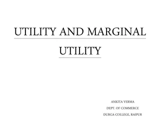 Utility and Marginal Utility in Economics