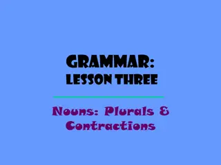 Plural Nouns in English Grammar