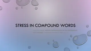 Stress in Compound Words for English Pronunciation