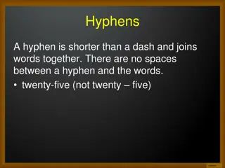 Mastering the Use of Hyphens in Writing