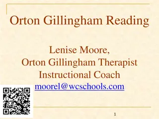 Effective Strategies for Orton-Gillingham Reading Instruction