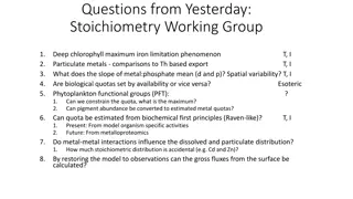 Insights on Biogeochemical Processes and Metal Interactions in Marine Environments