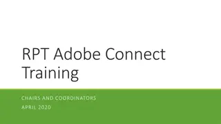 Adobe Connect Training for Chairs and Coordinators - April 2020