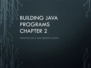 Understanding Java Programming Concepts: Data, Loops, Variables, and Scope