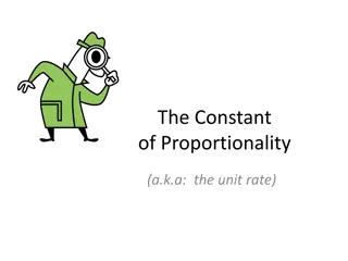 Understanding the Constant of Proportionality in Real-Life Scenarios