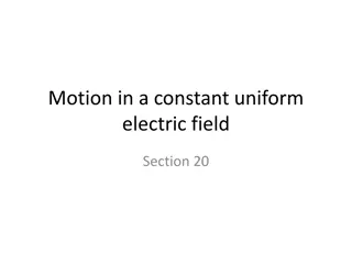 Motion in a Uniform Electric Field Trajectory Analysis