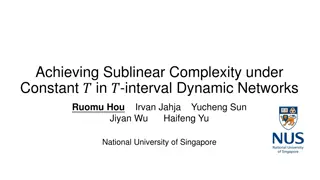 Achieving Sublinear Complexity in Dynamic Networks