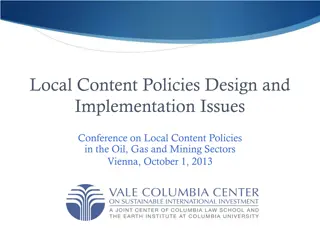 Strategies for Local Content Policies in Oil, Gas, and Mining Sectors