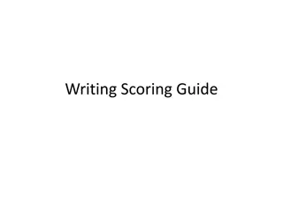 Analysis of Writing Scoring Guide Study Results