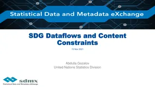 Understanding SDMX Dataflows and Content Constraints