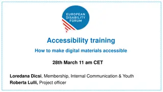 Creating Accessible Digital Materials: Guidelines & Tips