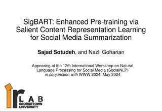 Enhanced Pre-training for Social Media Summarization