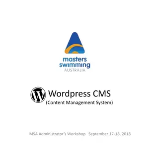 Wordpress CMS Administrator Workshop - First Steps in Website Creation