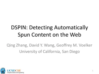 Spun Content and Its Detection Methods