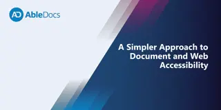 Enhancing Document and Web Accessibility Simplified