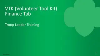 Troop Leader Finance Tab Training in VTK - Step-by-Step Guide