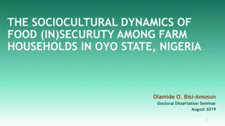 Sociocultural Dynamics of Food (In)security Among Farm Households in Oyo State, Nigeria