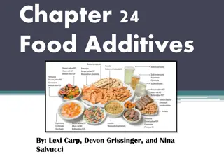 Food Additives: Types, Regulation, and Uses