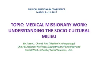 Medical Missionary Work in Socio-Cultural Context