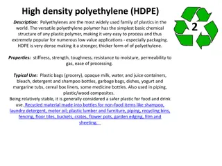 Overview of High-Density Polyethylene (HDPE) and Low-Density Polyethylene (LDPE)