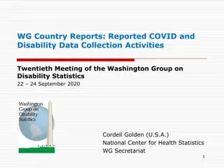 Data Collection on COVID and Disability by Washington Group