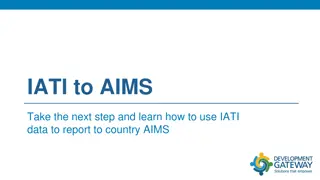 Utilizing IATI Data in AIMS for Effective Reporting