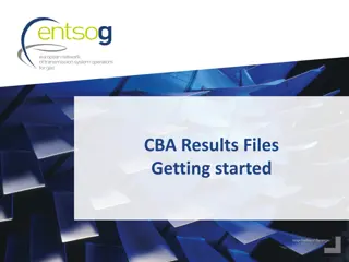 CBA Results Files and Modelling Outputs