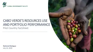 Pilot Factsheet on Cabo Verde's Resources and Portfolio Performance