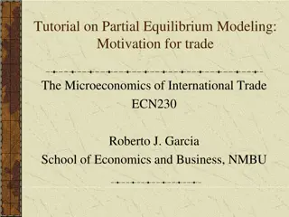 Understanding Partial Equilibrium Modeling in International Trade