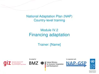 Climate Financing for Adaptation: NAP Country-Level Training