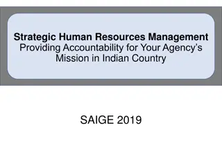 Strategic Human Resources Management in Indian Country - SAIGE 2019