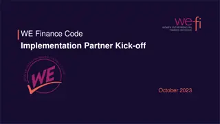 Women Entrepreneurs Finance Code Initiative Overview