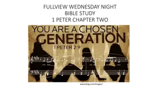 Insights from 1 Peter Chapter 2 Bible Study