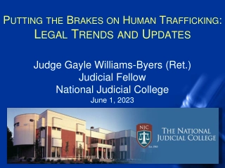 Legal Trends in Combating Human Trafficking