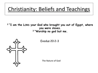 Christianity: Beliefs and Teachings Overview