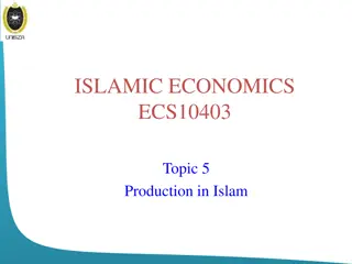 Factors of Production in Islamic Economics