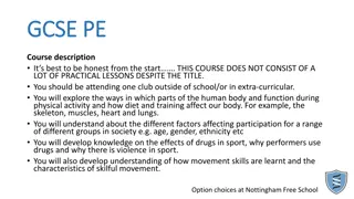 GCSE PE Course Description and Assessment Overview