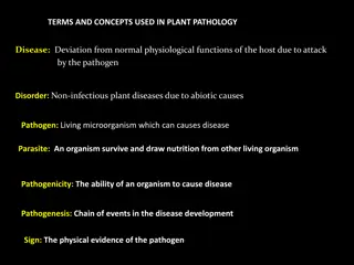 Essential Terms and Concepts in Plant Pathology