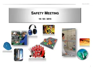 March 2015 Safety Meeting Reminder and Guidelines