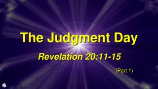 The Judgment Day: Events, Justice, and Eternal Consequences