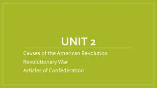 Causes of the American Revolution and Enlightenment Influence